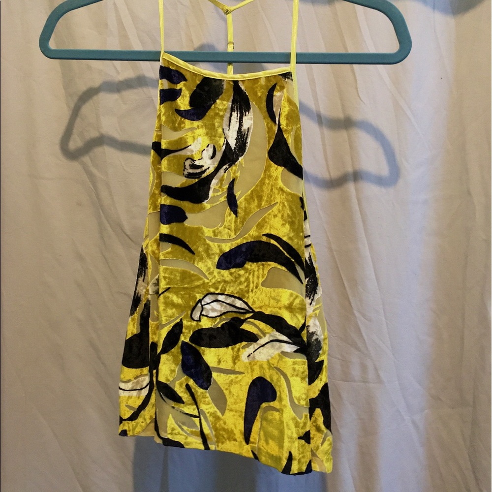 Obey - velvet racer back tank